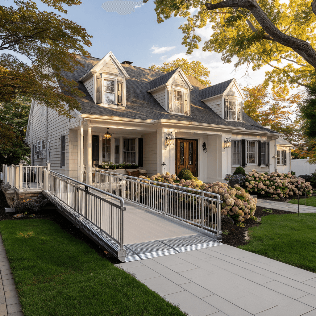 NJ home with wheelchair ramp